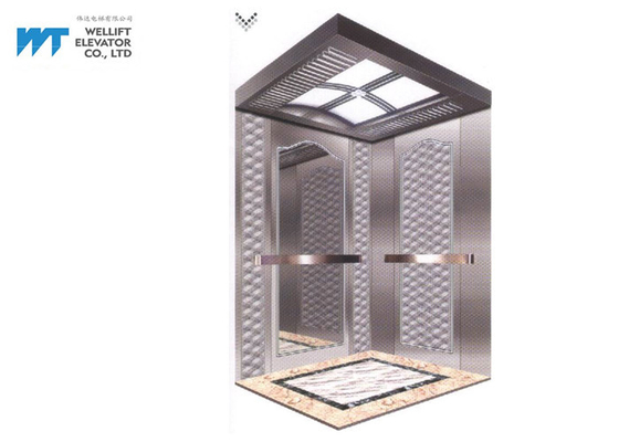 Cermin dan Etsa Lift Dekorasi Kabin untuk Lift Hotel dan Komersial