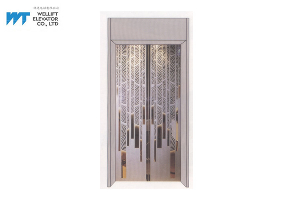 Lift Dekorasi Kabin dengan Pintu Lift Mewah untuk Lift Hotel Modern