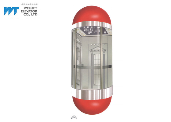 Setengah Lingkaran Akrilik Modern Desain Lift Kabin Tinggi 2300/2600 MM