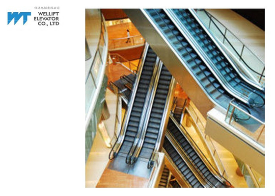800mm Langkah Lebar Shopping Mall Eskalator Dengan Bahan Aluminium Alloy Die Cast