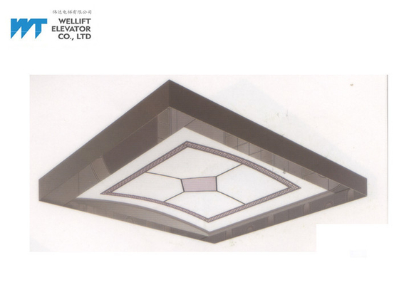Geometri Bentuk Lift Ceiling Design, Soft Illumination Elevator Ceiling Tiles