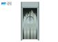 Pusat Perbelanjaan Lift Dekorasi Kabin dengan Desain Cermin Stainless Steel Garis Rambut